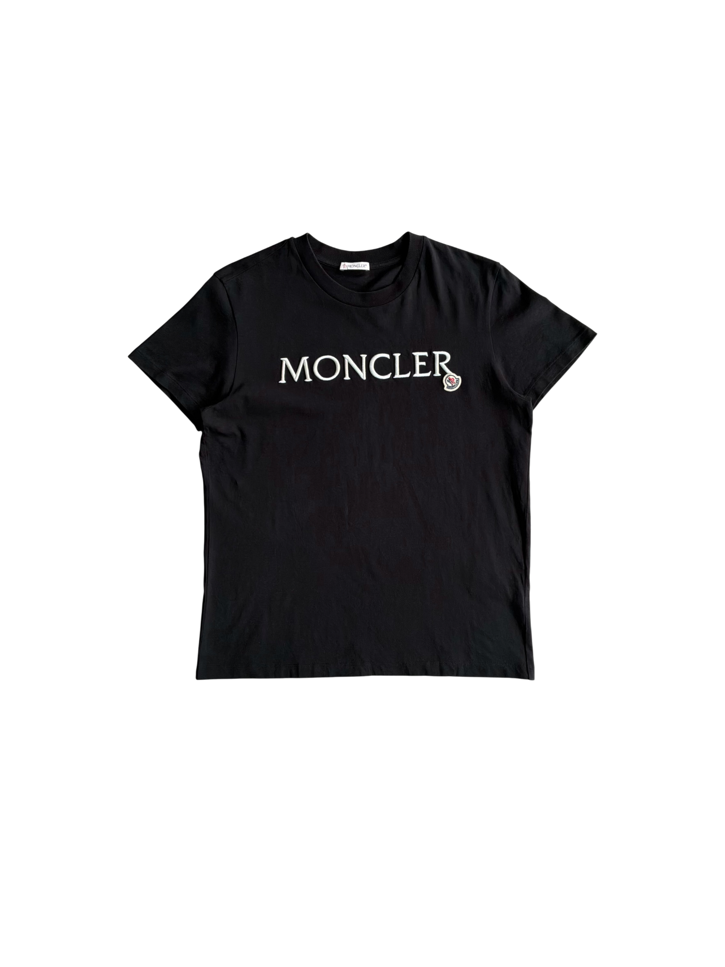 Moncler Script With Logo Balck Tee