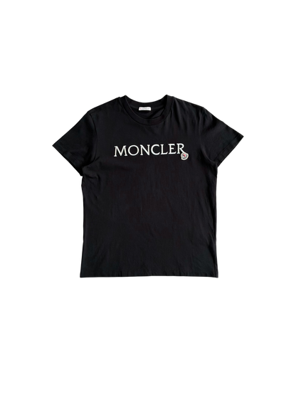 Moncler Script With Logo Balck Tee