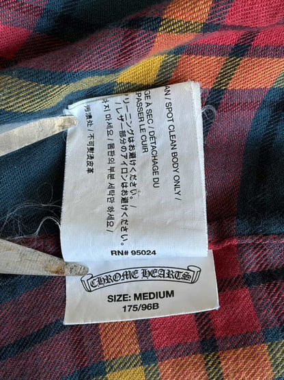 Chrome Hearts Cross Patch Plaid Flannel