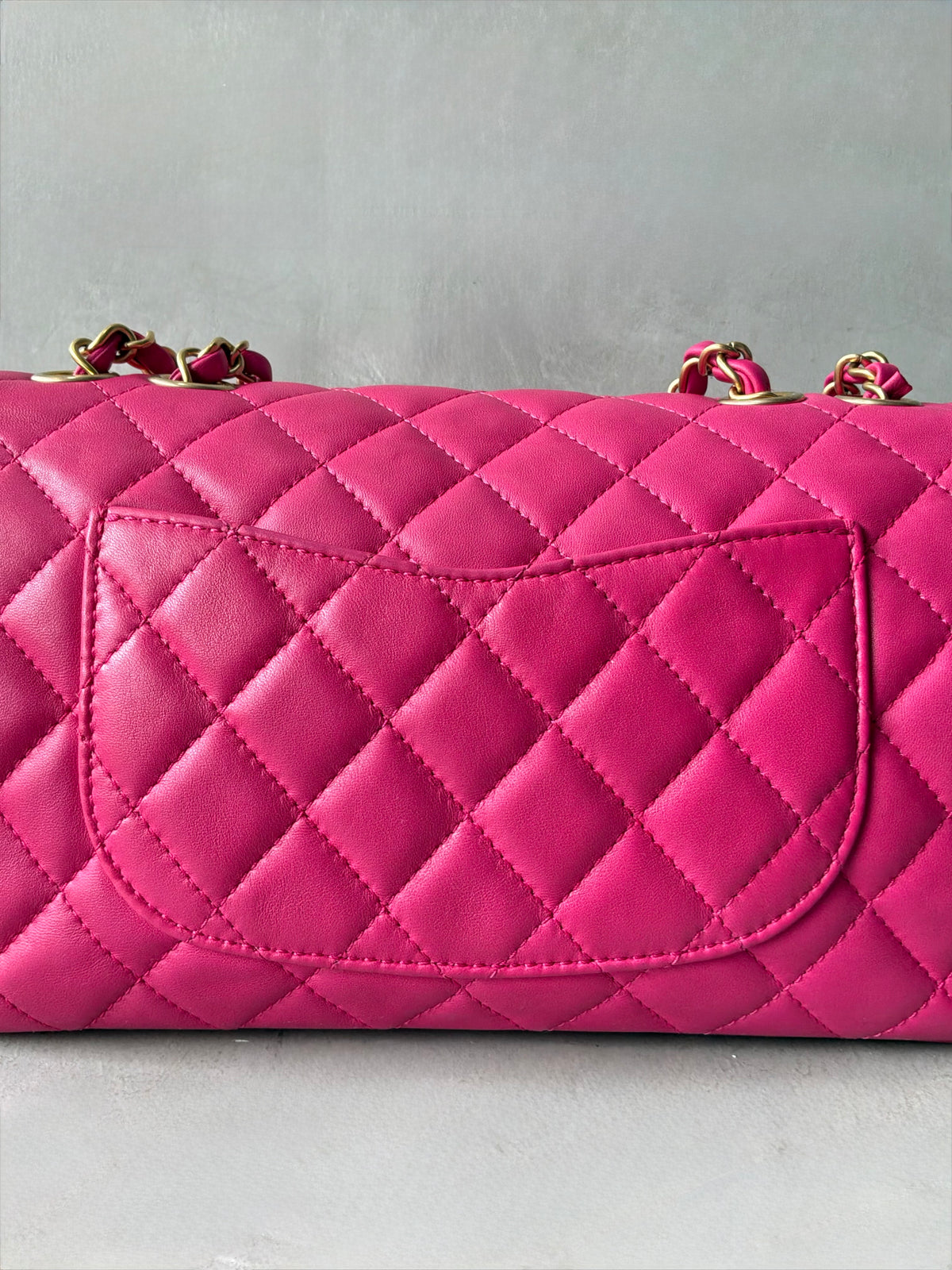 Chanel Classic Single Flap Medium Pink Lambskin Bag