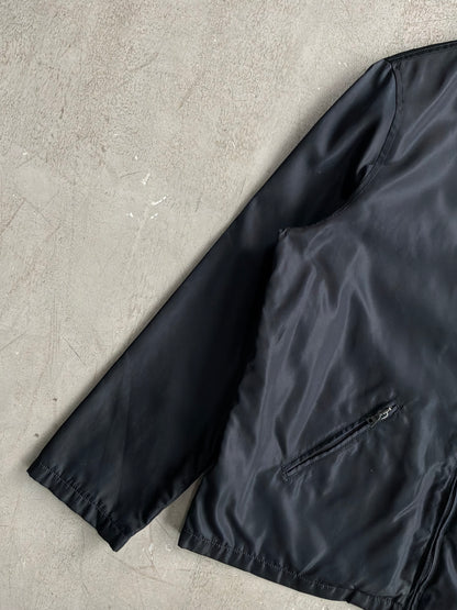 Vintage Prada Navy Nylon Harrington Jacket