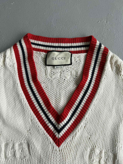 Gucci Monogram Striped Casual Long Sleeve Sweater