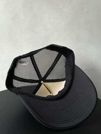 Chrome Hearts Vintage FUCK Black Trucker Hat