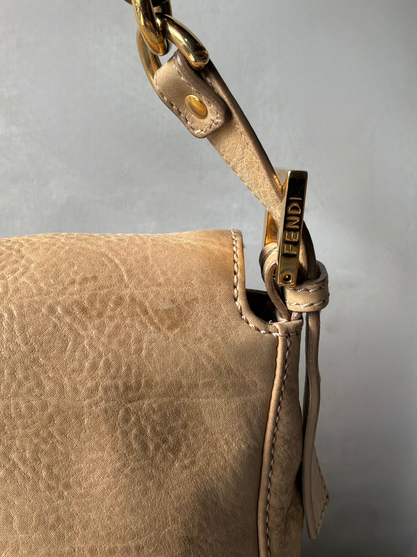 Fendi Mamma Baguette Brown Bag