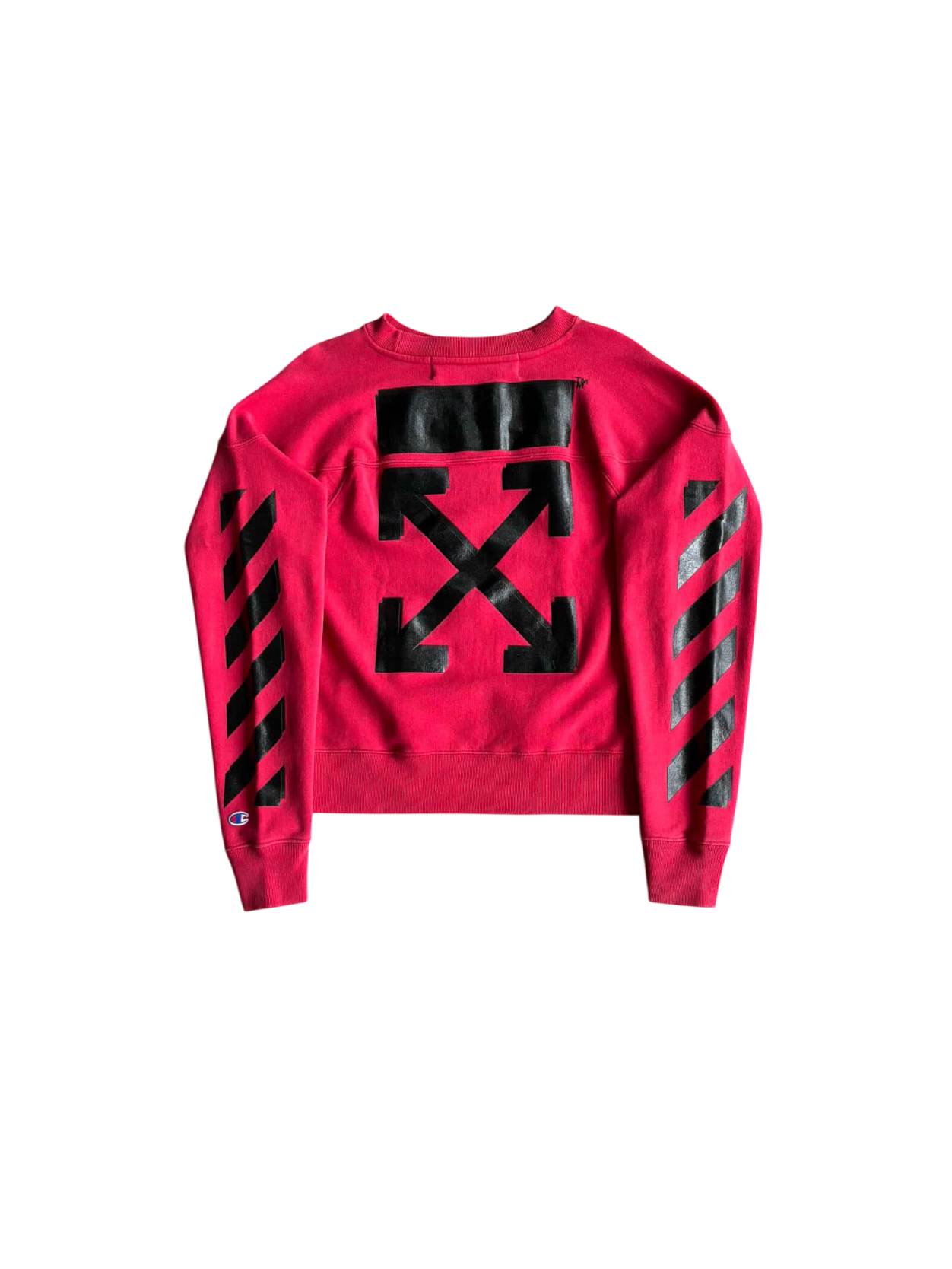 Off White x Champion Red Crewneck