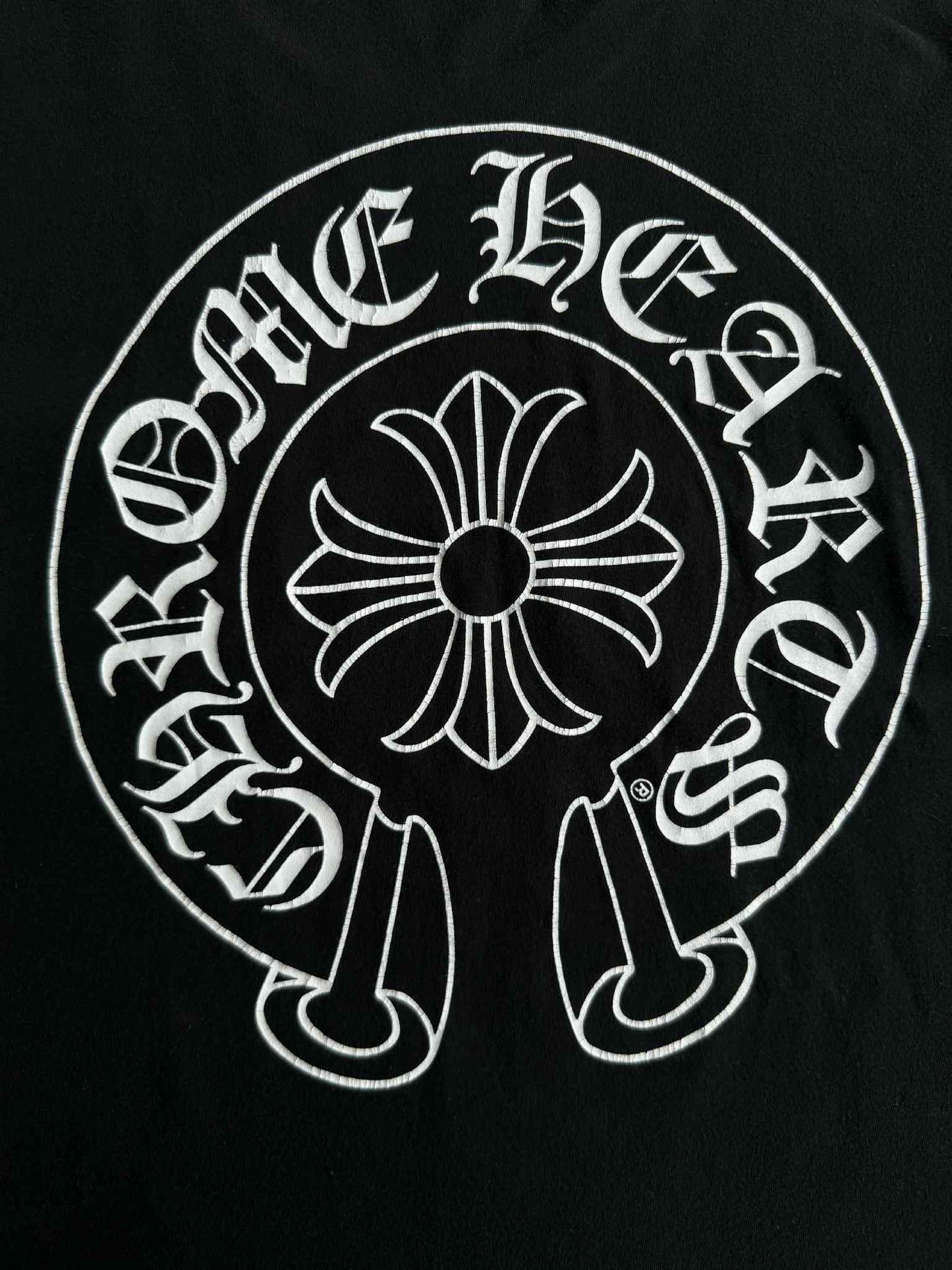 Chrome Hearts Black Horseshoe Design Shirt