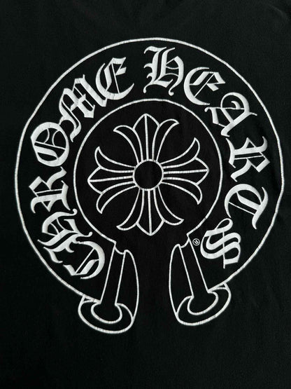 Chrome Hearts Black Horseshoe Design Shirt