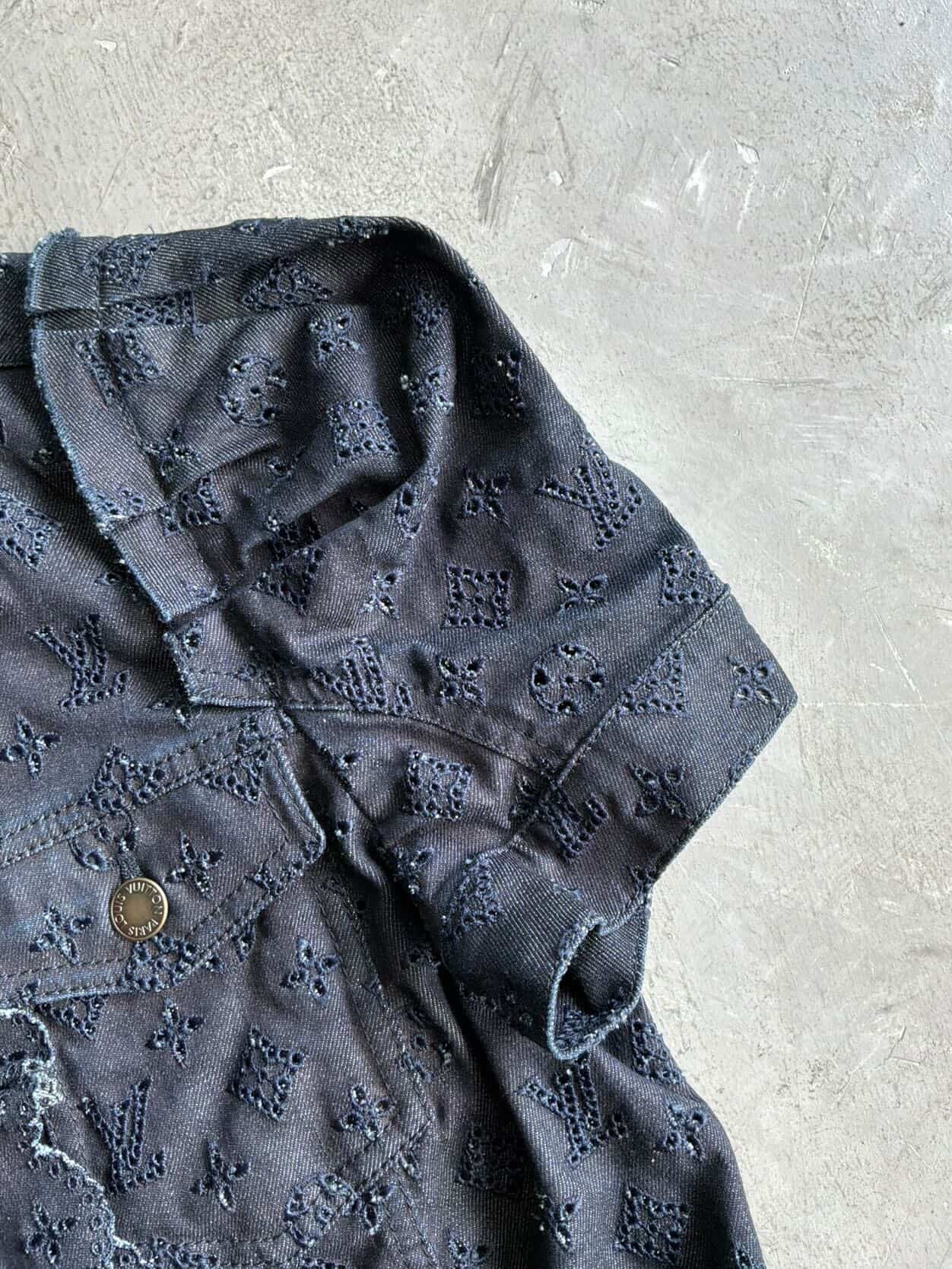 2010 Louis Vuitton Womens Denim Monogram Tops