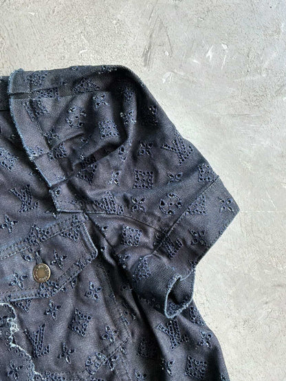 2010 Louis Vuitton Womens Denim Monogram Tops
