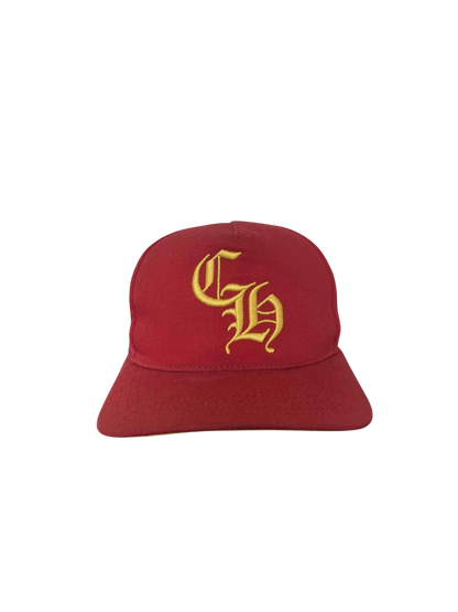 Chrome Hearts Red CH imbroidered Baseball Cap