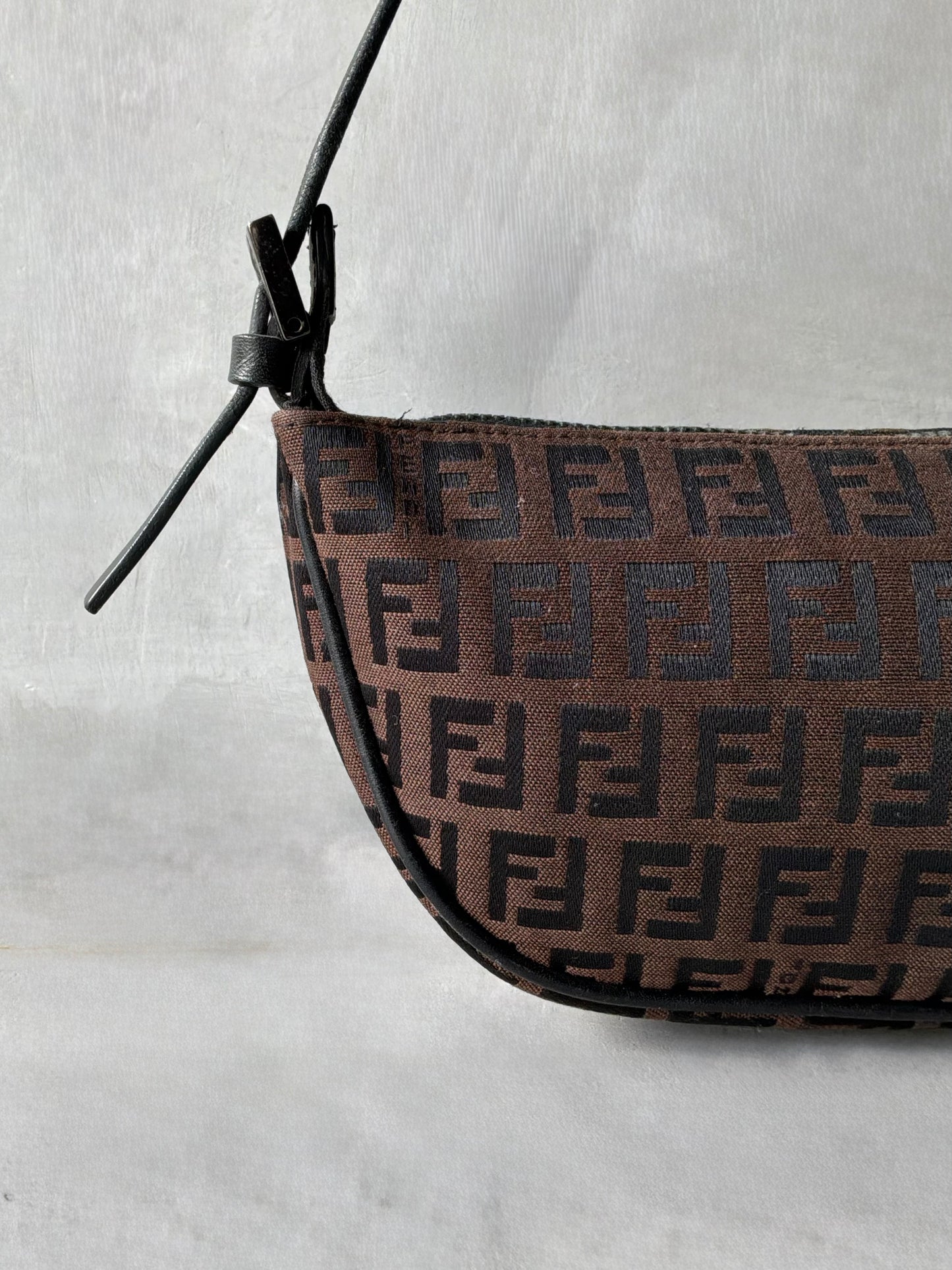 Fendi Brown Monogram Boat Bag