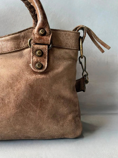 Balenciaga Le First Lambskin Brown Bag