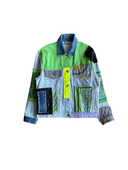 Versace Patchwork Denim Jacket