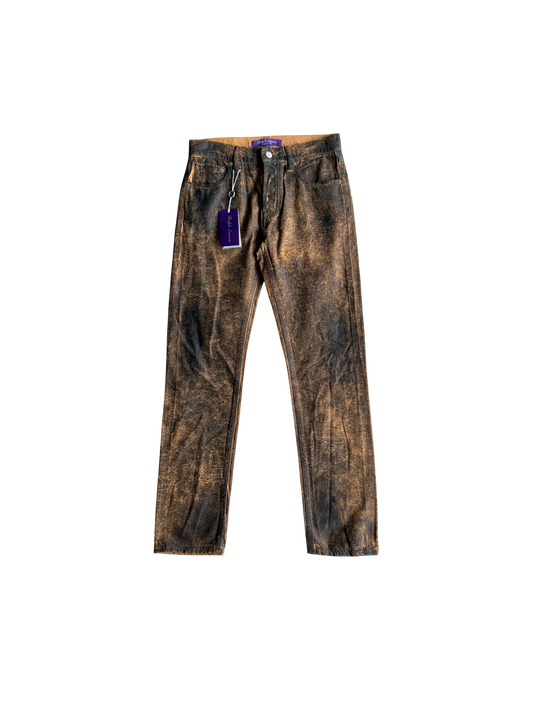 Ralph Lauren Purple Label Wax Coated Jeans