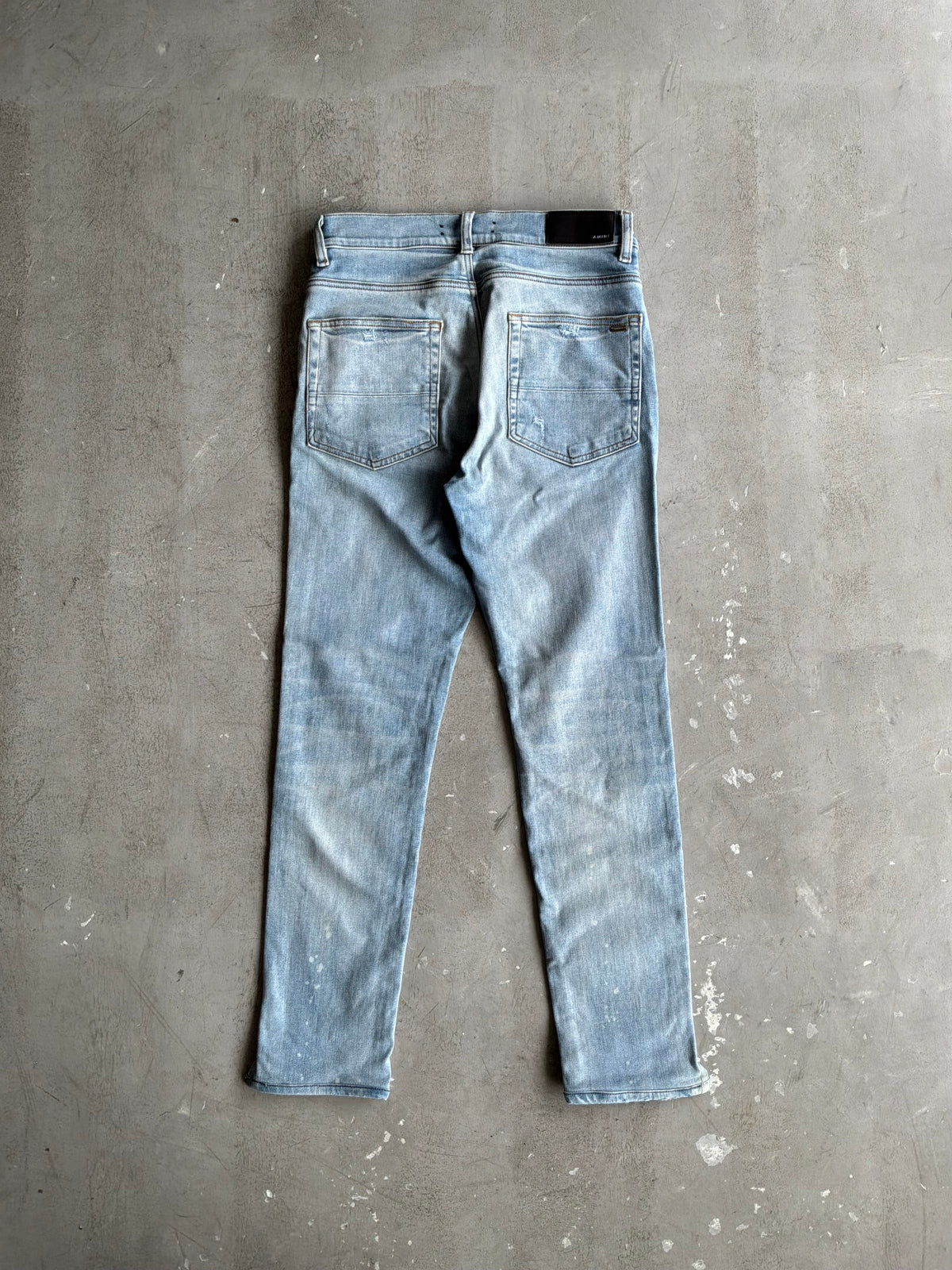 Amiri Light Washed Open Ankle Denim Pants