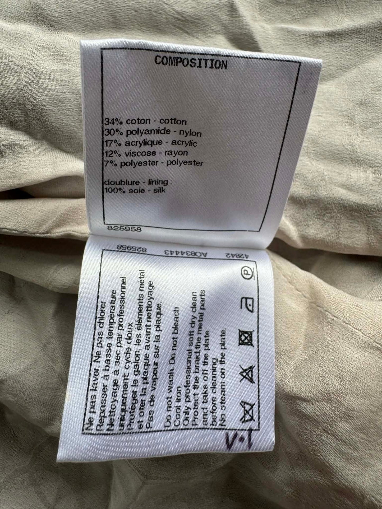 Chanel Multicolor Tweed Velcro Closure Jacket