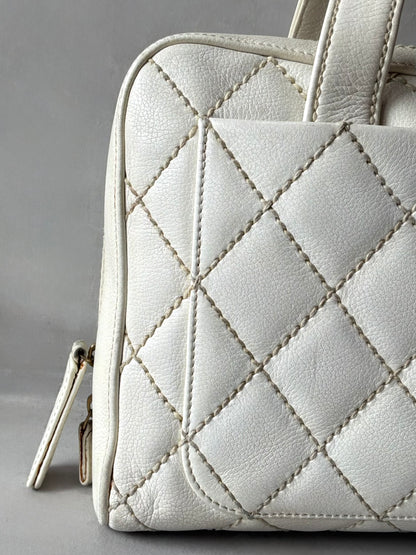 Chanel Vintage Wildstitch Bowler Bag