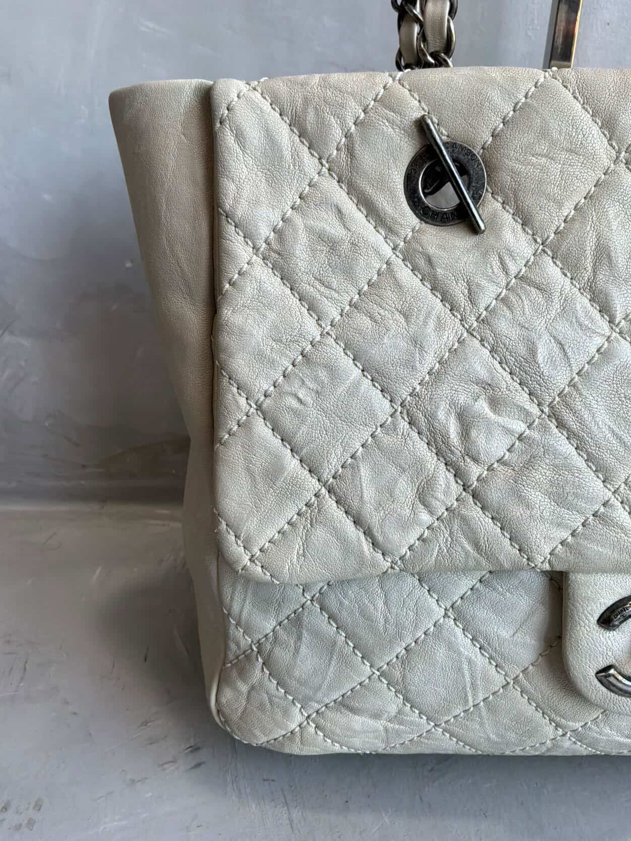 Chanel CC Cambon Quilted Flap Tote Bag
