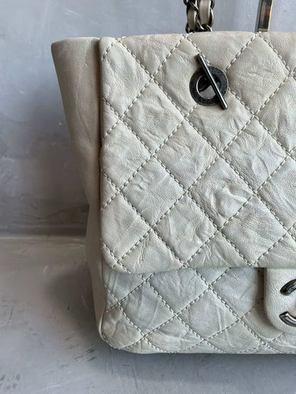 Chanel CC Cambon Quilted Flap Tote Bag