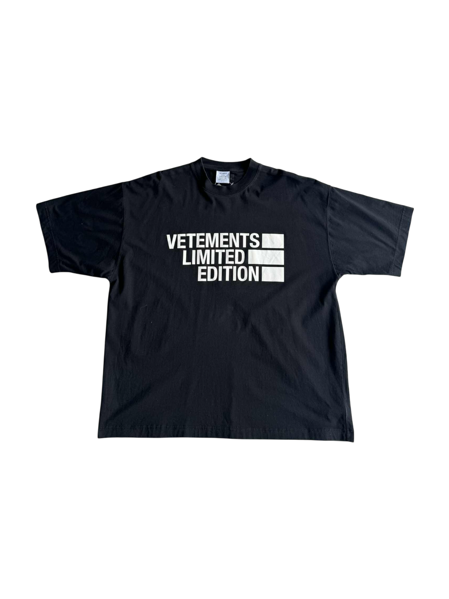 Vetements Limited Edition Black Tee