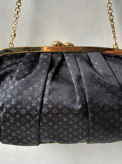 Louis Vuitton Monogram Satin Aumoniere Evening Bag