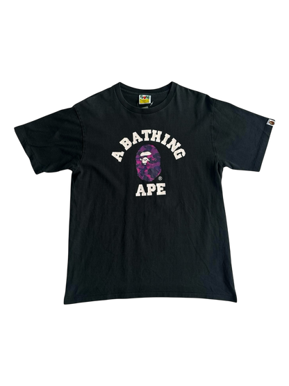 Bape Purple Camou College Tee