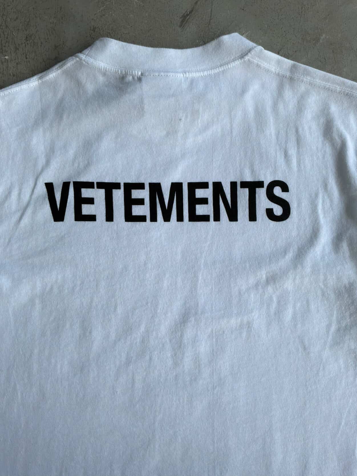 Vetements Staff 3M Reflective Tee