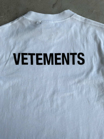 Vetements Staff 3M Reflective Tee