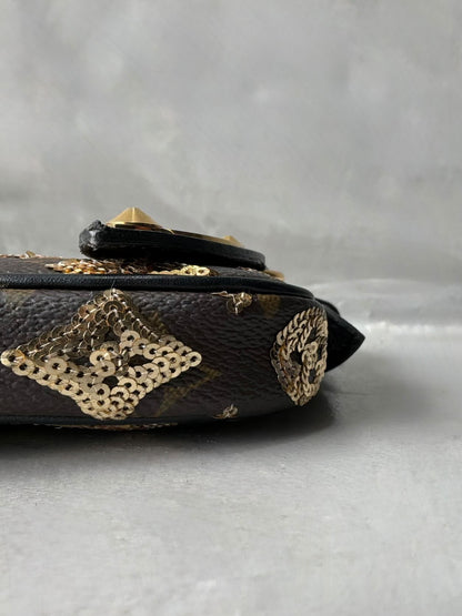 Louis Vuitton Sequins Monogram Micro Pochette Bag