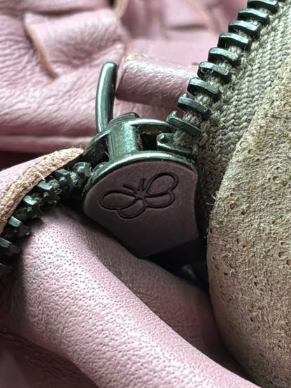 Bottega Veneta Pink Campana Intrecciato Hobo Bag