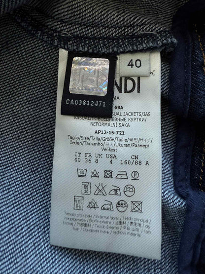 Fendi Cropped Denim Jacket