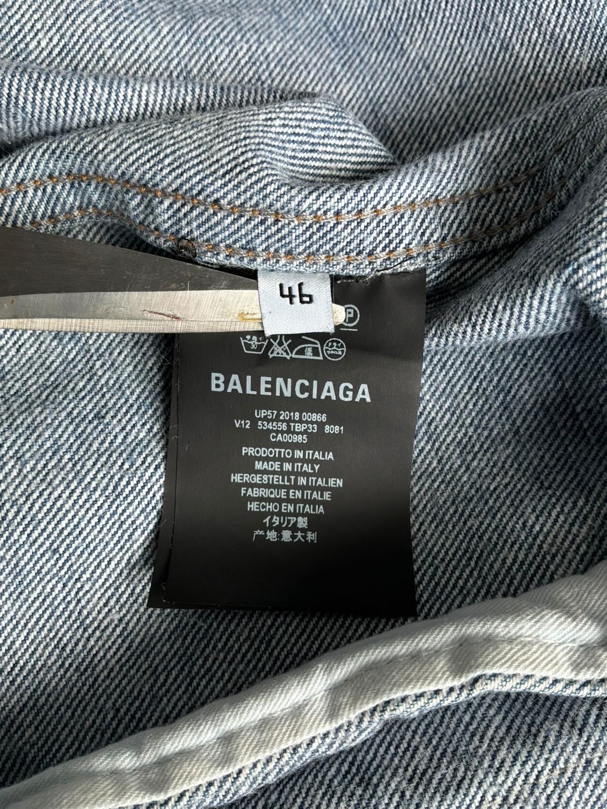 Balenciaga Graffiti Denim Jacket