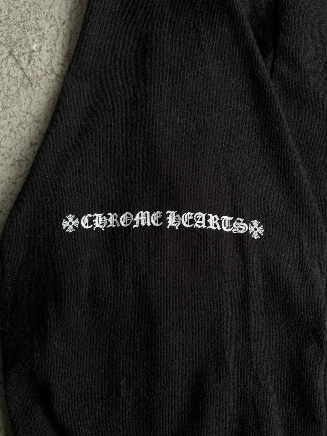 Chrome Hearts Half Script Dagger Black Longsleeves