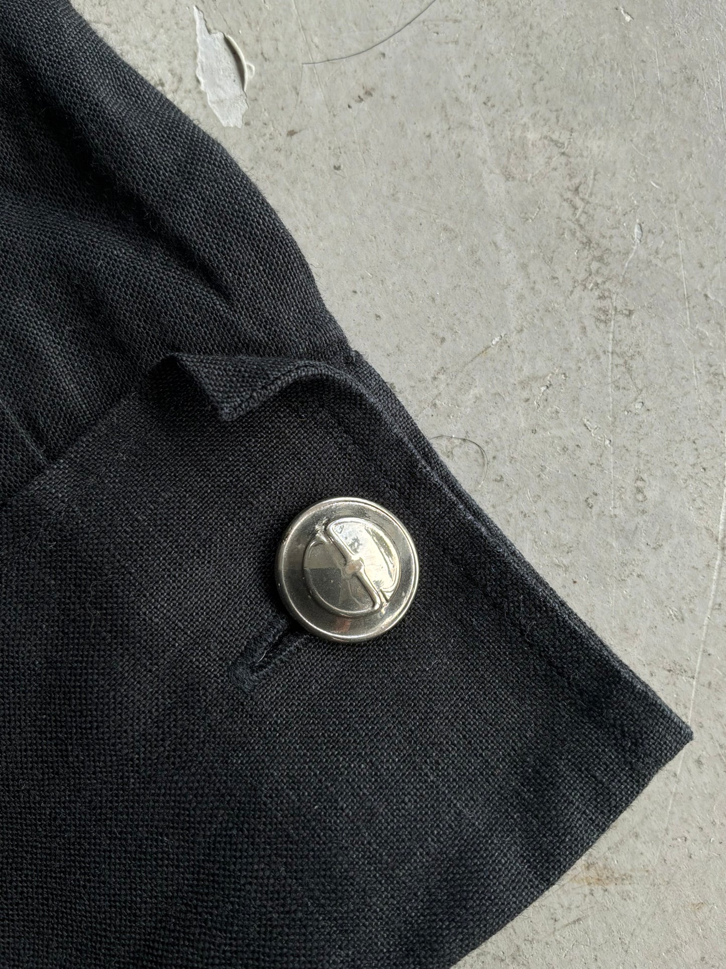 Gucci Black Plain Polo Longsleeves