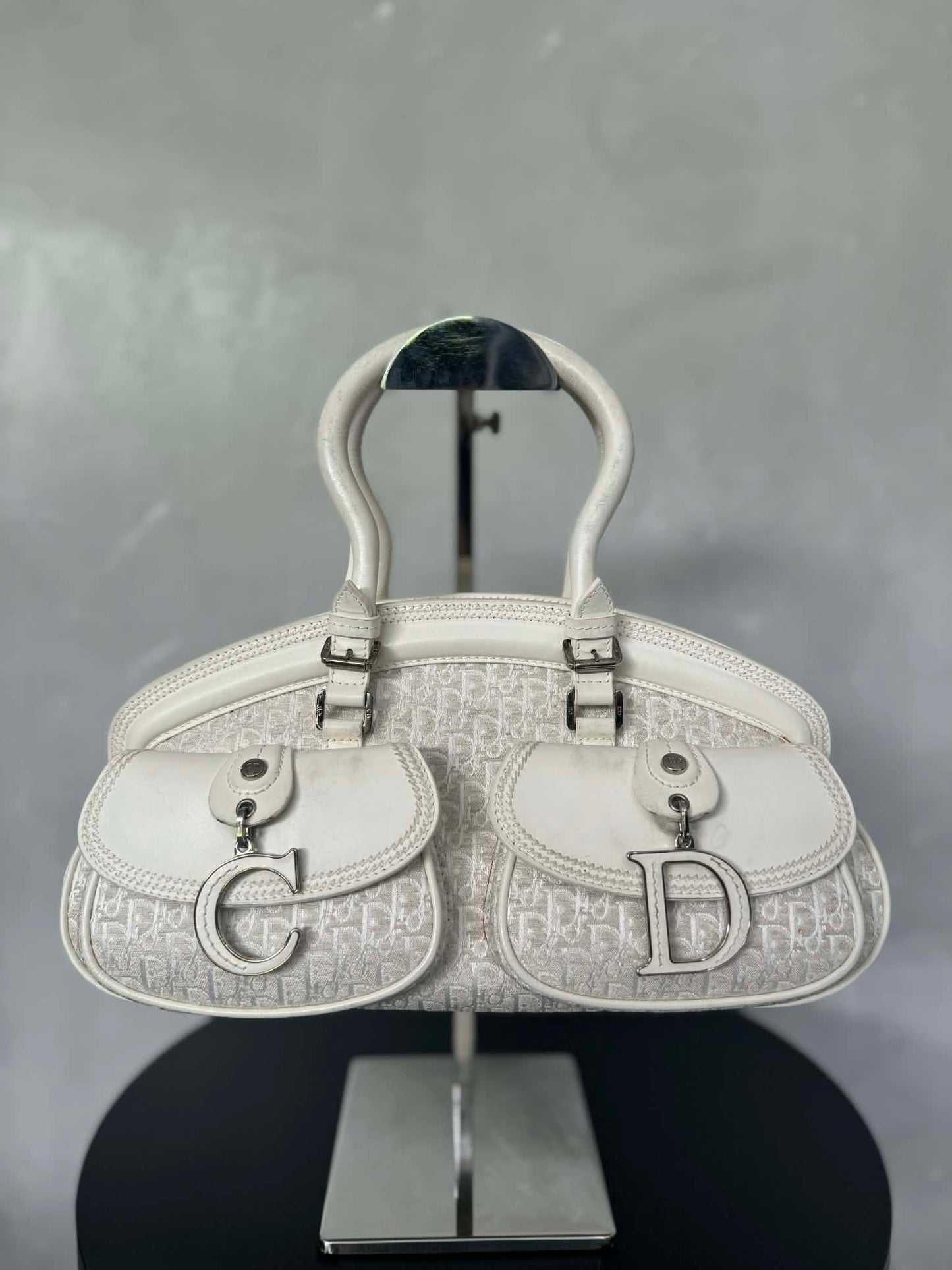 Christian Dior Trotter Cd Detective Satchel Hand Bag