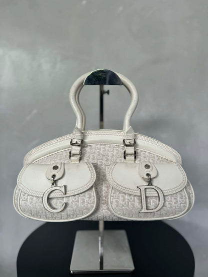 Christian Dior Trotter Cd Detective Satchel Hand Bag