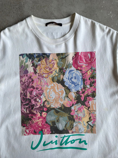 Louis Vuitton Virgil Abloh Graffiti Floral Tee