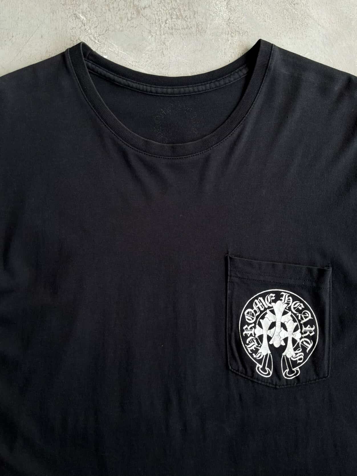 Chrome Hearts Triple Cross Horseshoe Black Tee