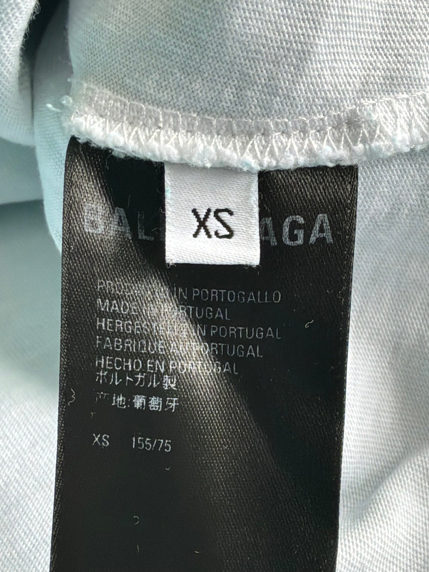 Balenciaga Distressed Logo Pullover Hoodie