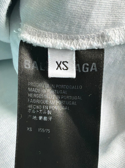 Balenciaga Distressed Logo Pullover Hoodie