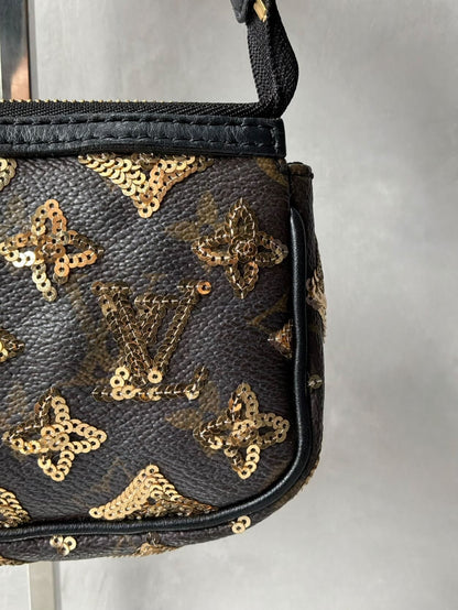 Louis Vuitton Sequins Monogram Micro Pochette Bag