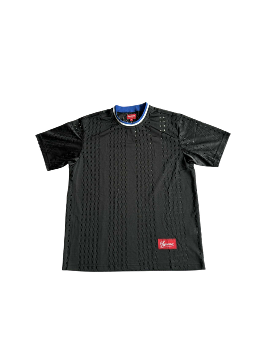 Supreme Perforated Stripe Warm Up Top