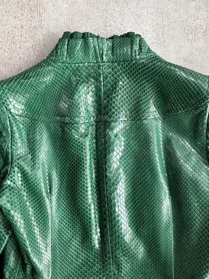 2006 Gucci Runway Python Leather Jacket
