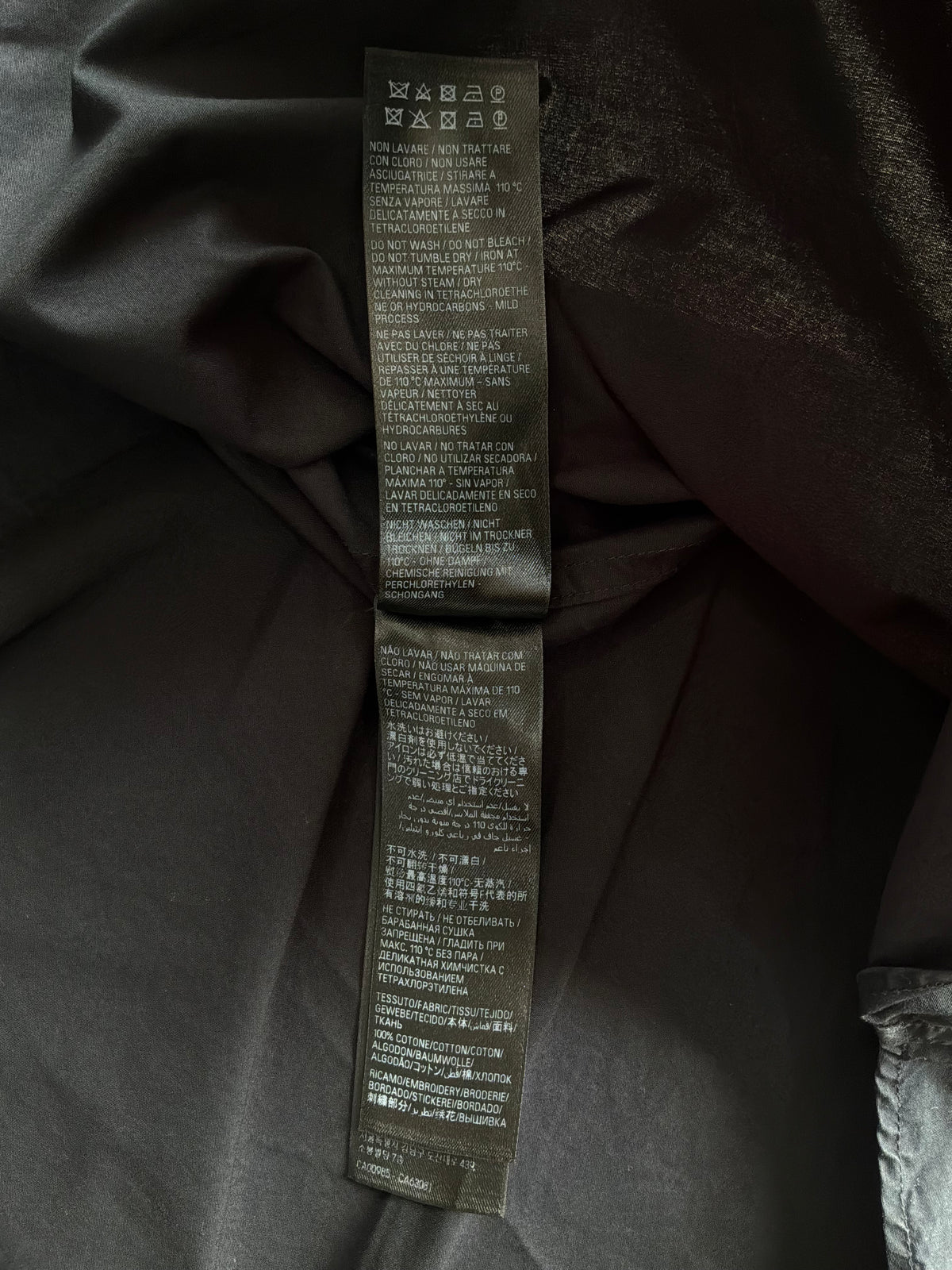 Balenciaga Chest Script Polo Button Down