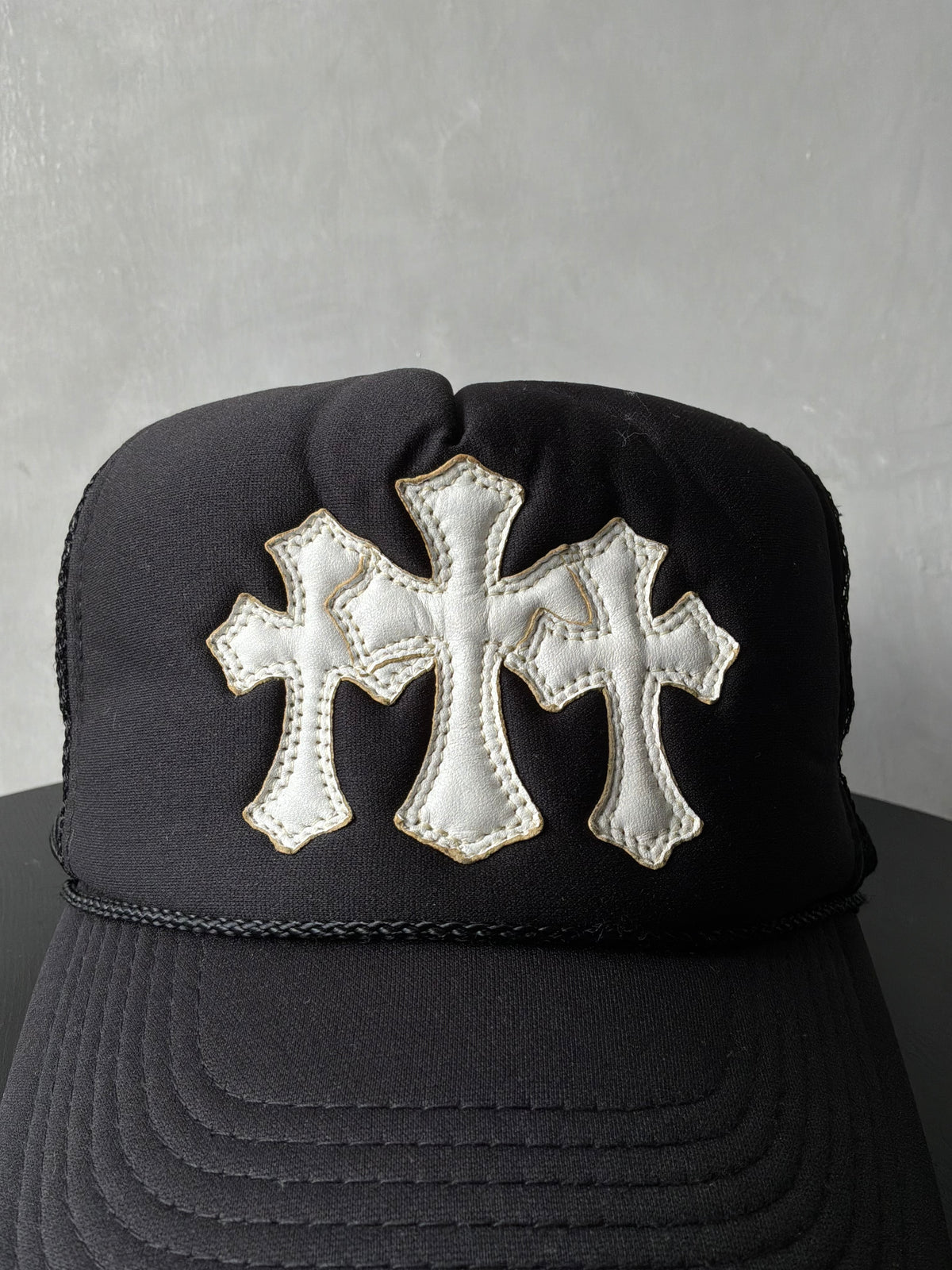 90s Chrome Hearts Cemetery Trucker Hat