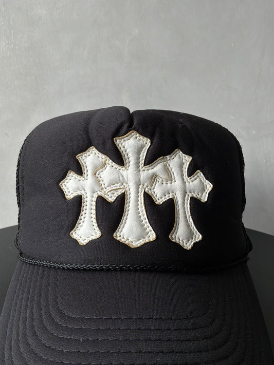 90s Chrome Hearts Cemetery Trucker Hat