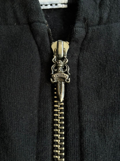 90’s Chrome Hearts Cracked Horseshoe Zip Hoodie