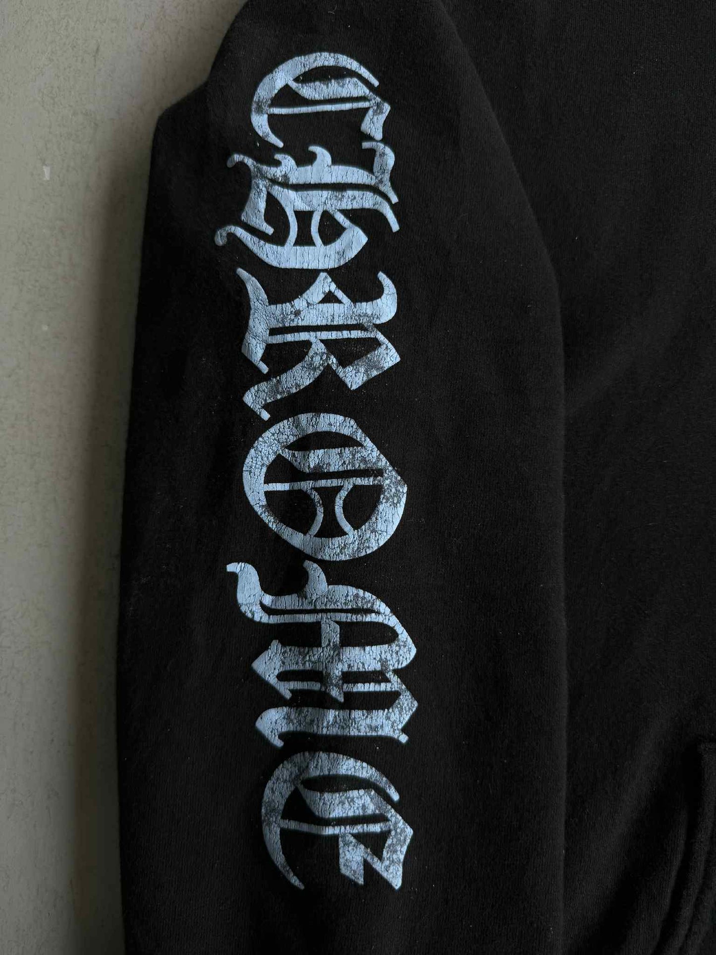 Chrome Hearts Logo Print Zip Hoodie