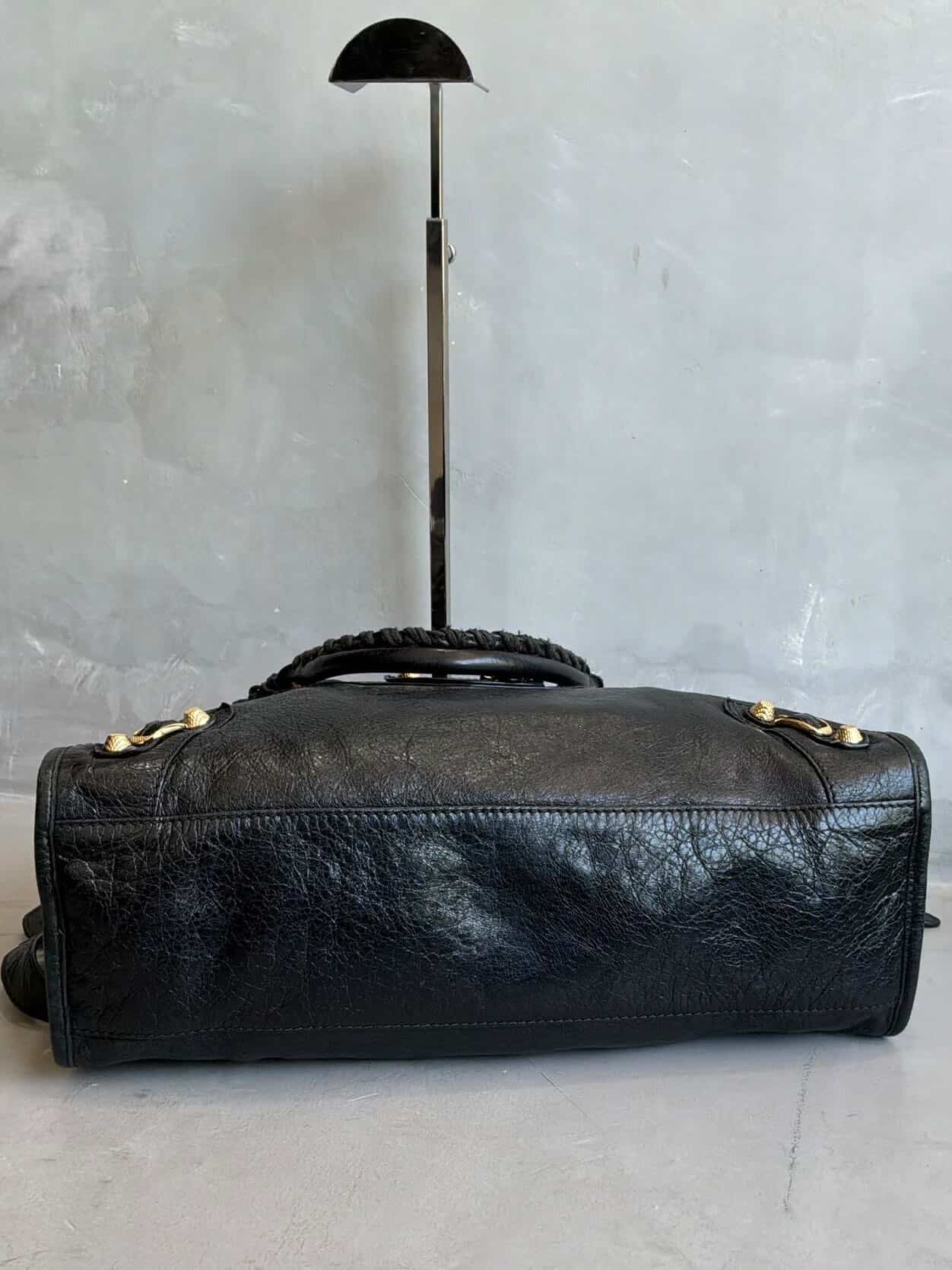 Balenciaga City Classic Medium Black On GHW