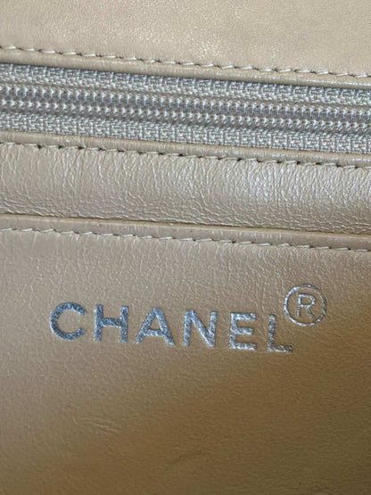 Chanel Classic Medium Single Flap Beige Crossbody Bag
